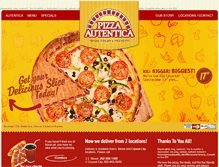 Tablet Screenshot of pizzaautentica.com